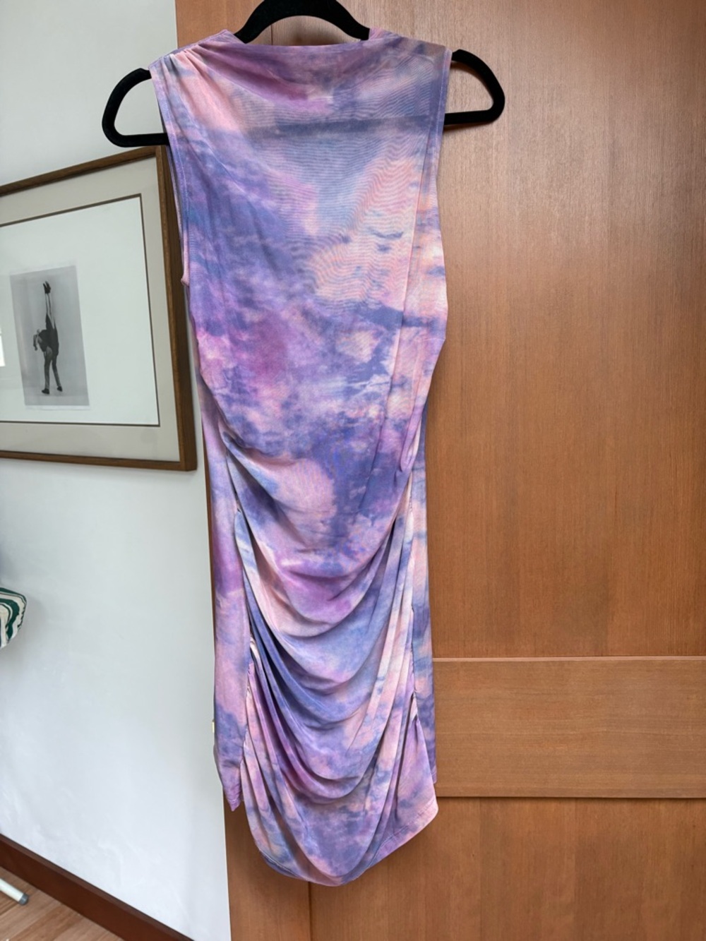 Commense Lavender & Pink Tie-Dye Dress